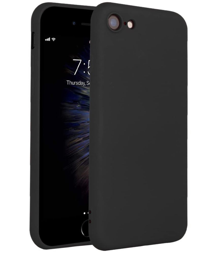     			Spectacular Ace - Black Silicon Plain Cases Compatible For Apple iPhone 6 Plus ( Pack of 1 )