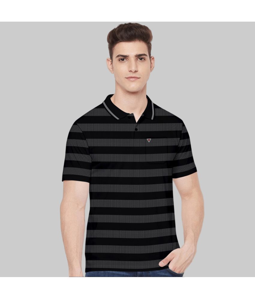     			TAB91 - Black Cotton Slim Fit Men's Polo T Shirt ( Pack of 1 )