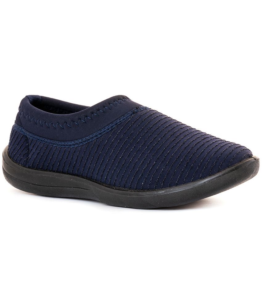     			Khadim's - Navy Blue Women's Slip On