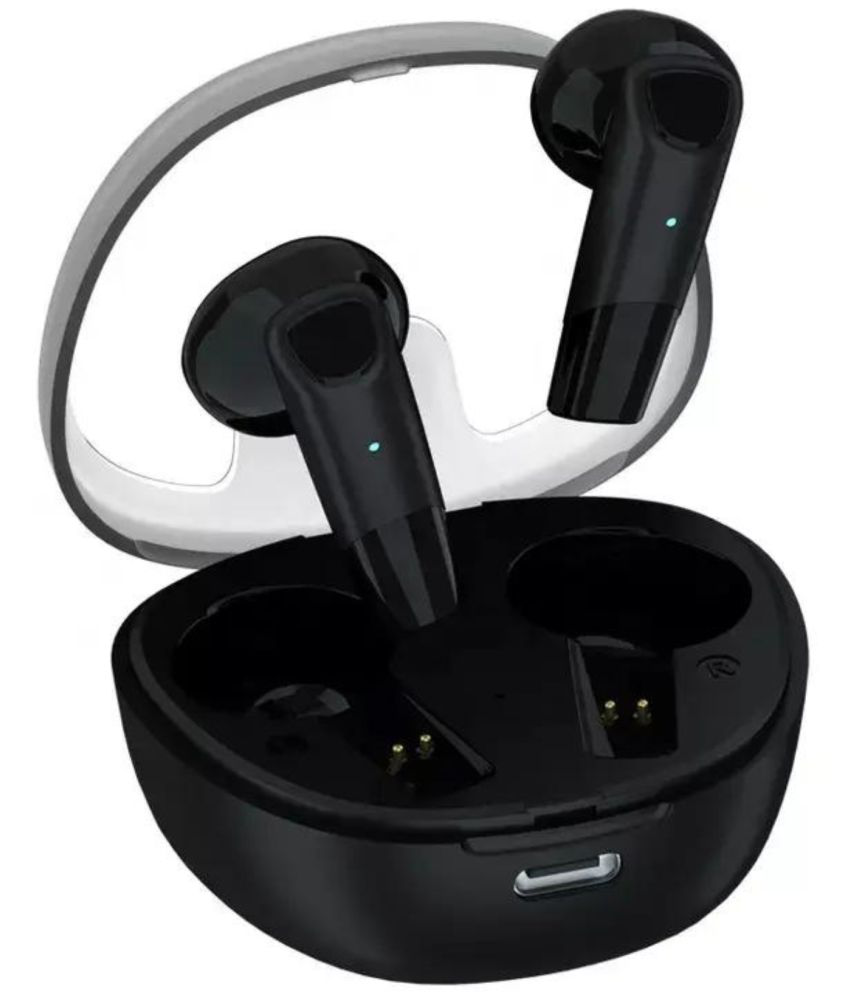     			Tecsox ClearPods TWS In Ear Bluetooth Earphone 4 Hours Playback Bluetooth IPX5(Splash Proof) Auto pairing -Bluetooth V 5.3 Black