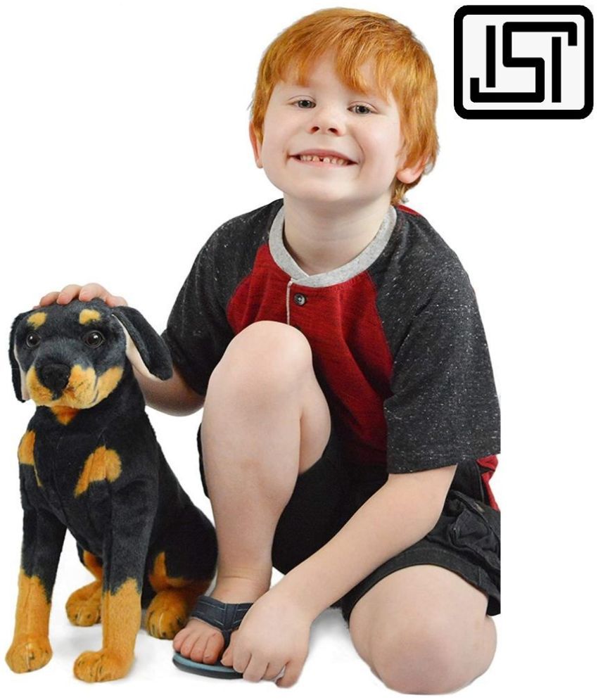     			Tickles Rottweiler Dog Soft Stuffed Plush Animal Toy for Kids (Size: 38 cm Color: Black)