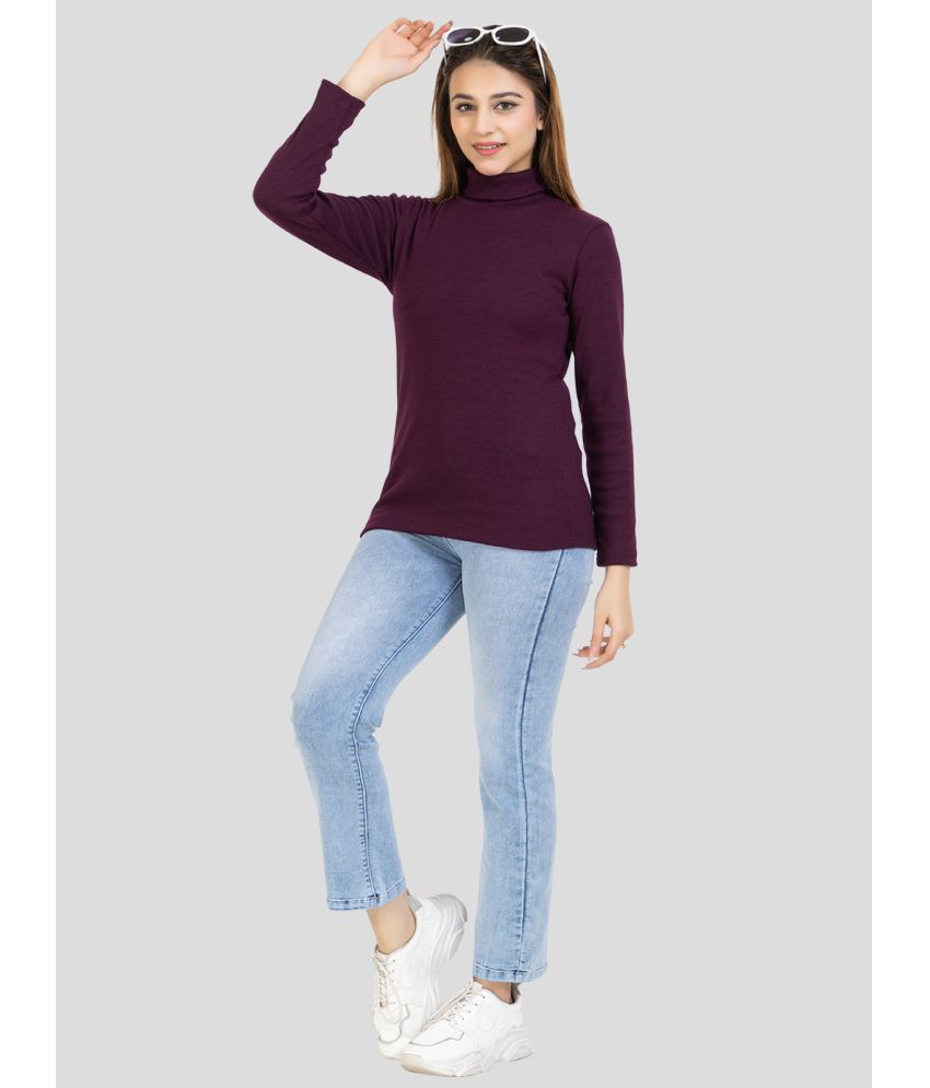     			YHA Cotton Blend Purple Pullovers - Single