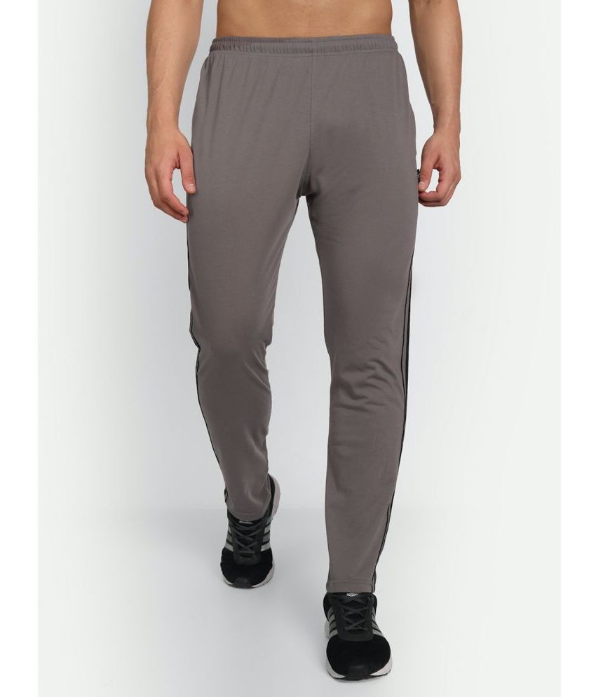     			Zeffit - Silver Cotton Blend Men's Trackpants ( Pack of 1 )