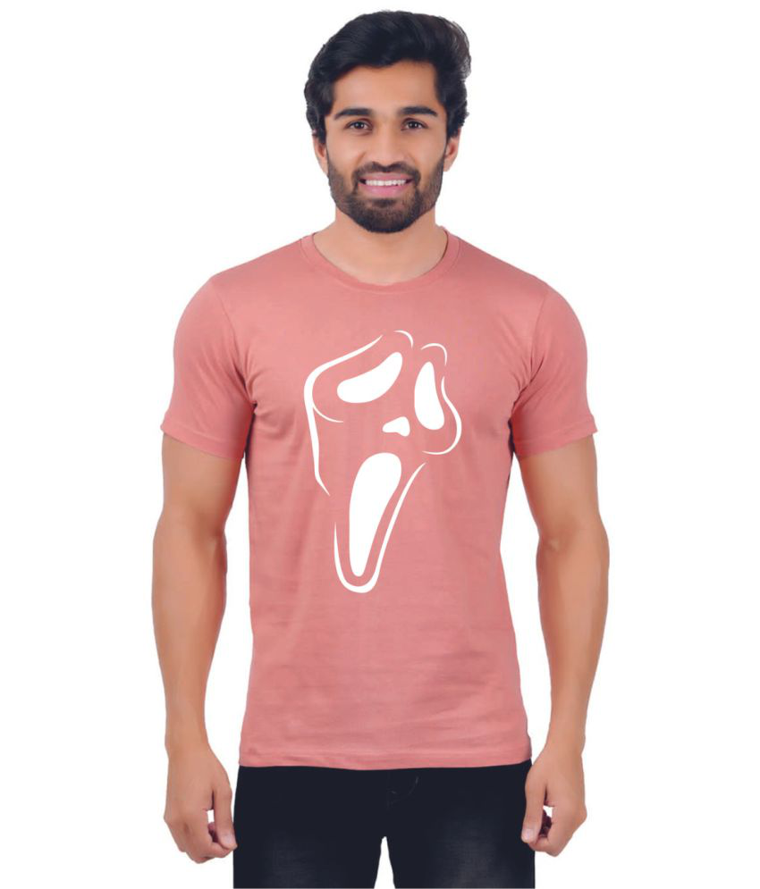     			ferocious - Light Pink Cotton Regular Fit Men's T-Shirt ( Pack of 1 )