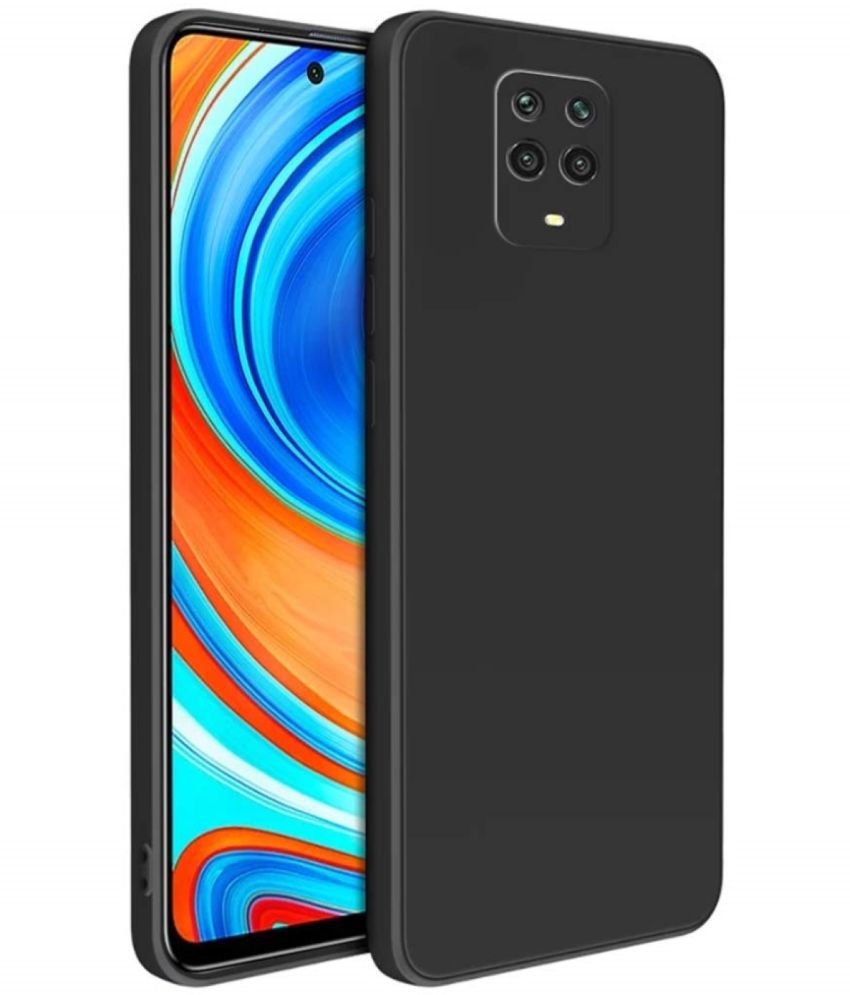     			Case Vault Covers - Black Silicon Plain Cases Compatible For Xiaomi Redmi Note 9S ( Pack of 1 )