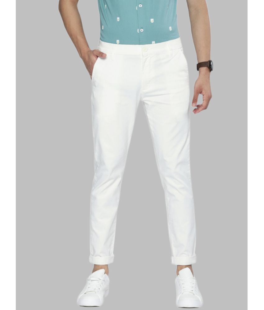     			HALOGEN White Slim Chinos ( Pack of 1 )