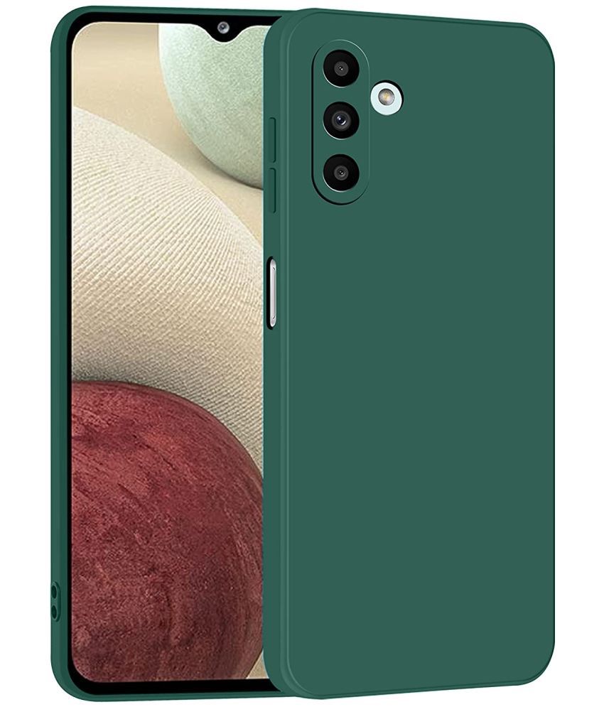     			ZAMN - Green Silicon Plain Cases Compatible For Samsung Galaxy A13 ( Pack of 1 )
