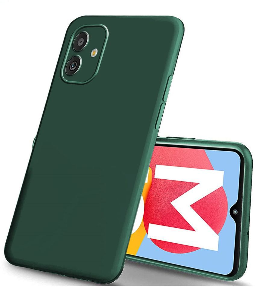     			ZAMN - Green Silicon Plain Cases Compatible For Samsung Galaxy M13 5g ( Pack of 1 )
