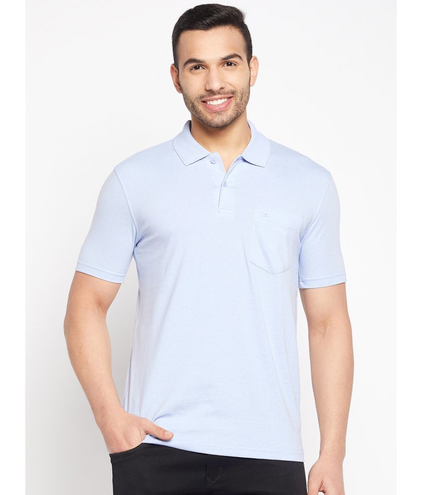     			Duke - Blue Cotton Blend Regular Fit Men's Polo T Shirt ( Pack of 1 )