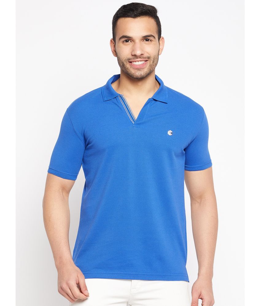     			Duke - Blue Cotton Blend Slim Fit Men's Polo T Shirt ( Pack of 1 )