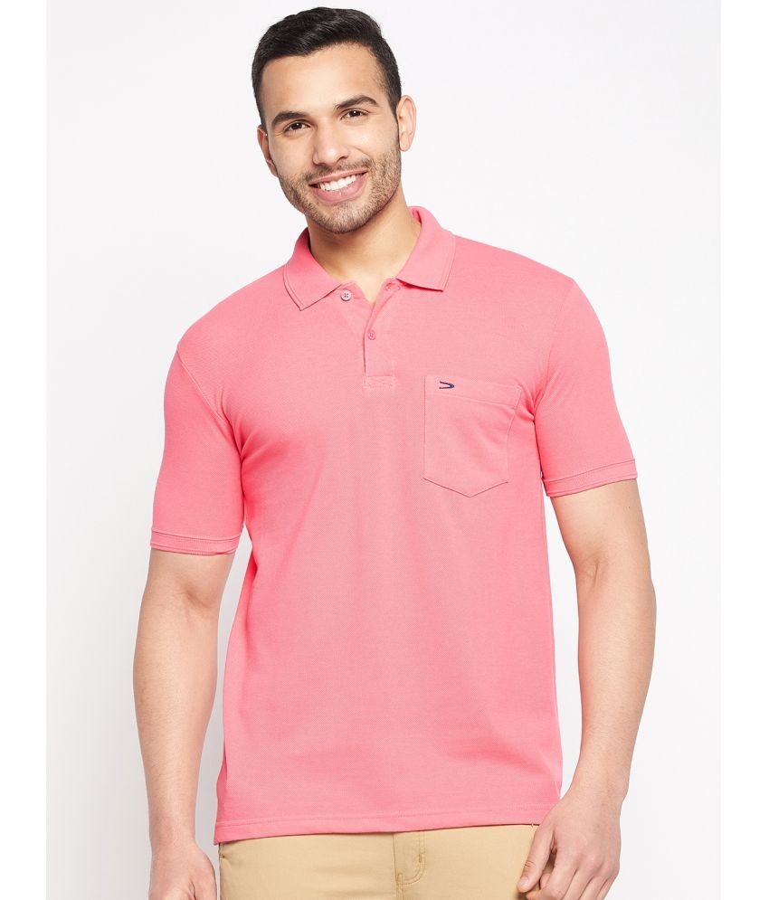     			Duke - Pink Cotton Blend Regular Fit Men's Polo T Shirt ( Pack of 1 )