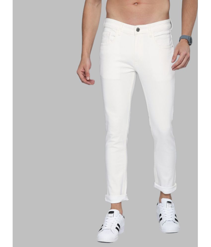     			Lawson - White Denim Slim Fit Men's Jeans ( Pack of 1 )