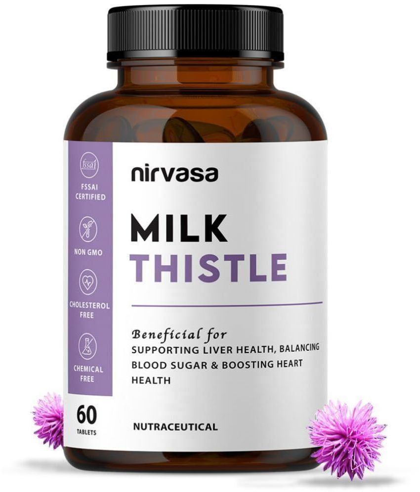     			Nirvasa Milk Thistle Tablets with Curcuma Longa Root & Milk Thistle Extract 60 Tablets