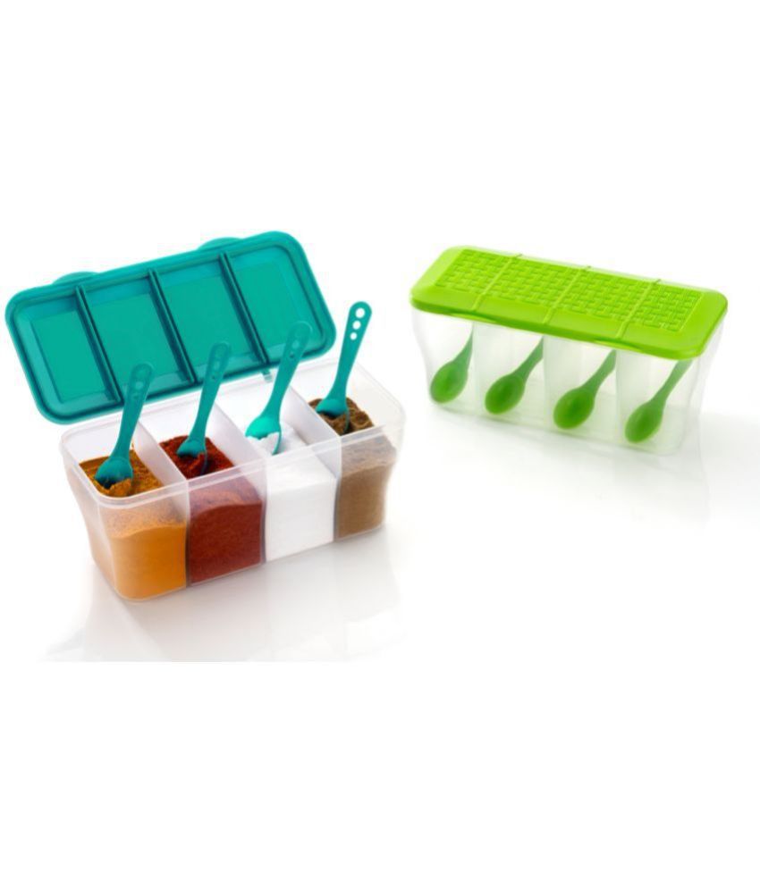     			OFFYX - Kitchen Spice Rack PET Multicolor Spice Container ( Set of 2 )