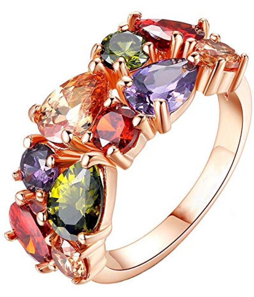     			FASHION FRILL - Multicolour Rings ( Pack of 1 )