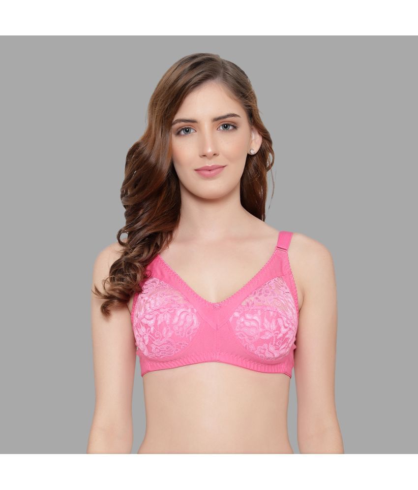     			KYODO - Pink Cotton Blend Non Padded Women's Everyday Bra ( Pack of 1 )