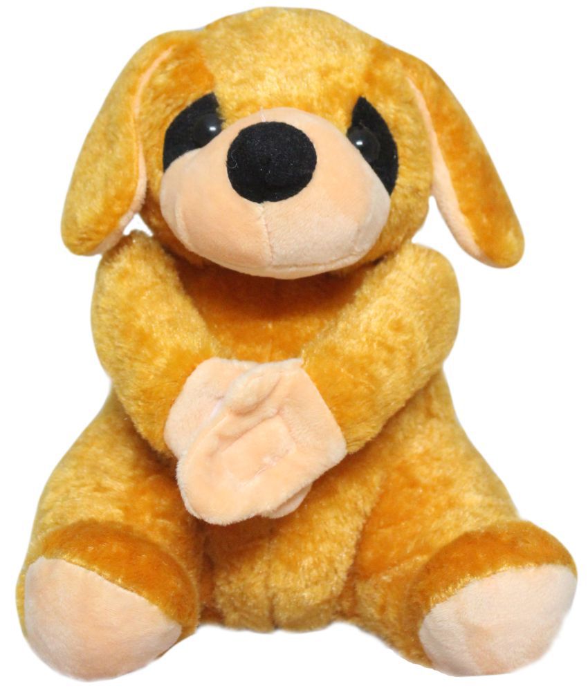     			Tickles Cute Dog Soft Stuffed Plush Animal Toy for Kids Birthday Gift  (Color: Brown ; Size: 25 cm)