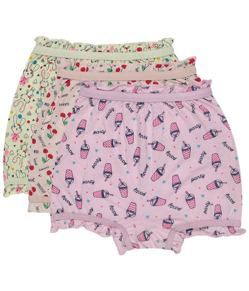     			Bodycare - Multicolor Cotton Girls Bloomers ( Pack of 3 )