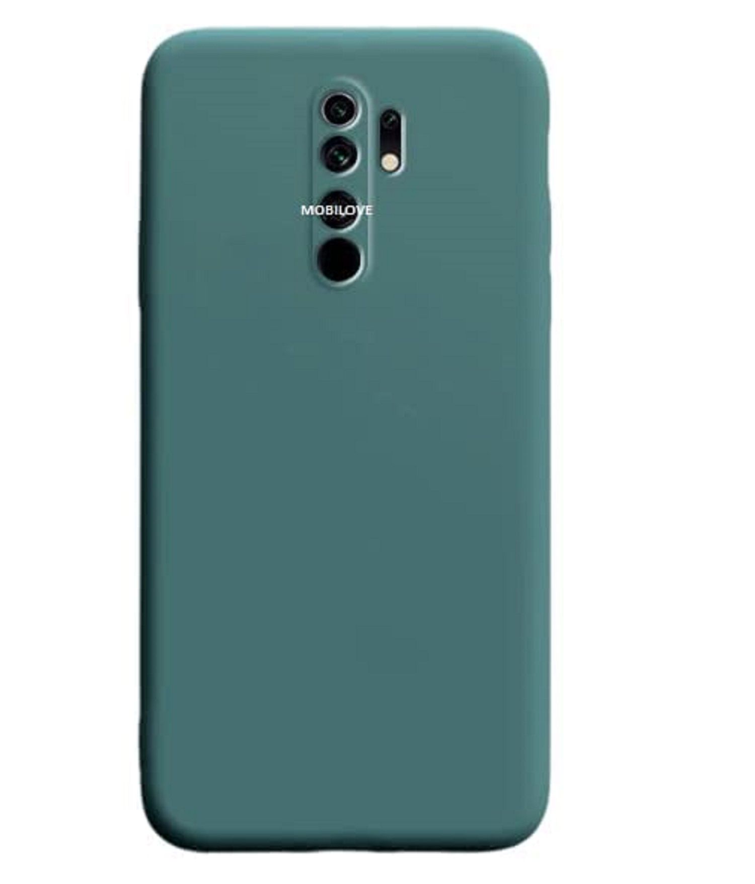     			Case Vault Covers - Green Silicon Plain Cases Compatible For Oppo A5 2020 ( Pack of 1 )