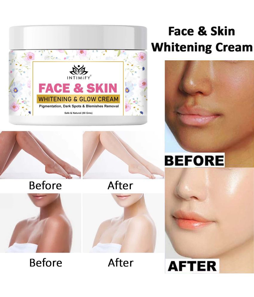     			Intimify Face Whitening Cream, skin brightening cream, skin shine, night cream, goree cream, underarm whitening cream (50 gms)