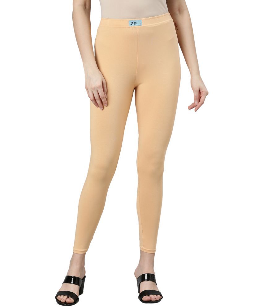     			Jcss - Cream Lycra Women's Leggings ( Pack of 1 )