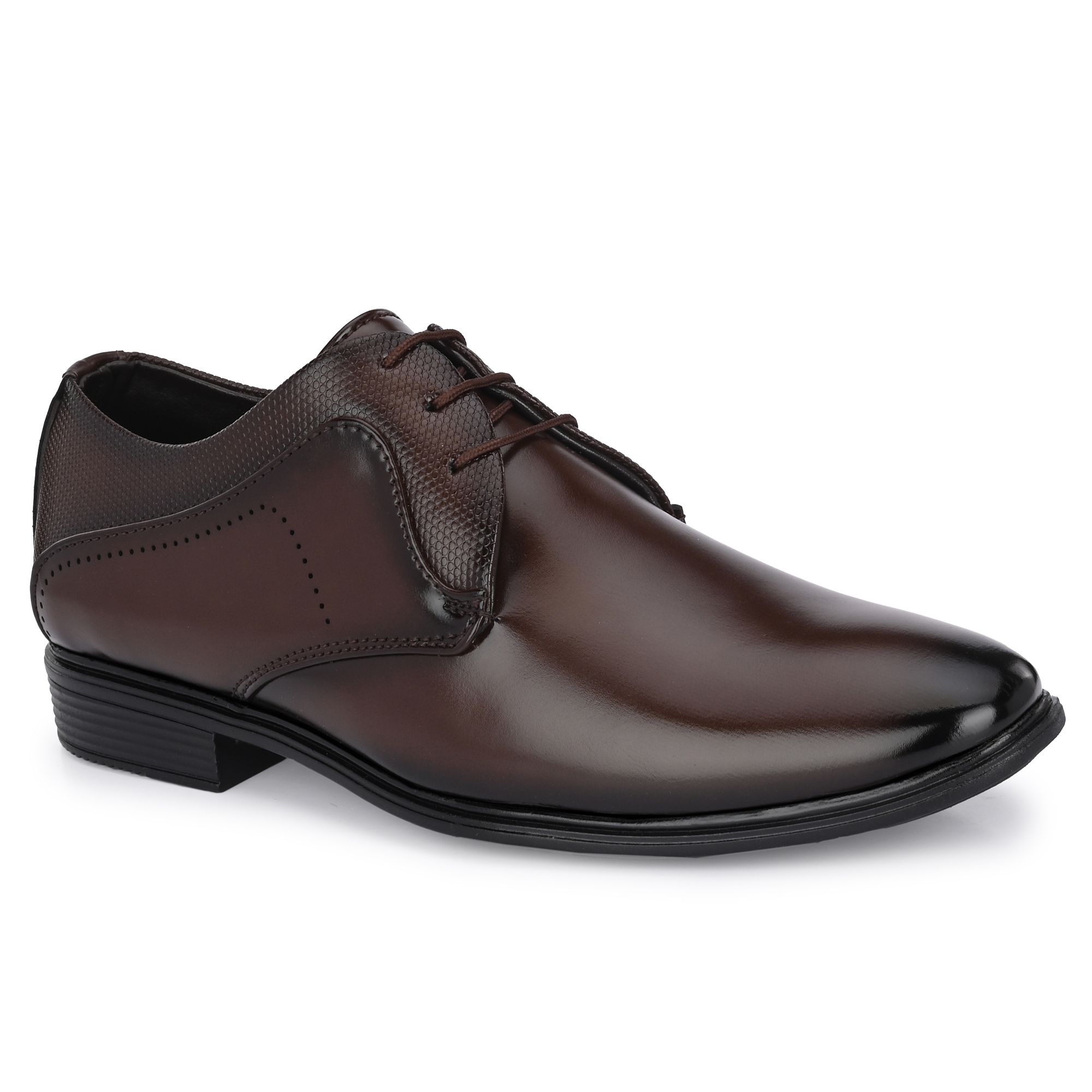     			Leeport - Brown Men's Derby Formal Shoes