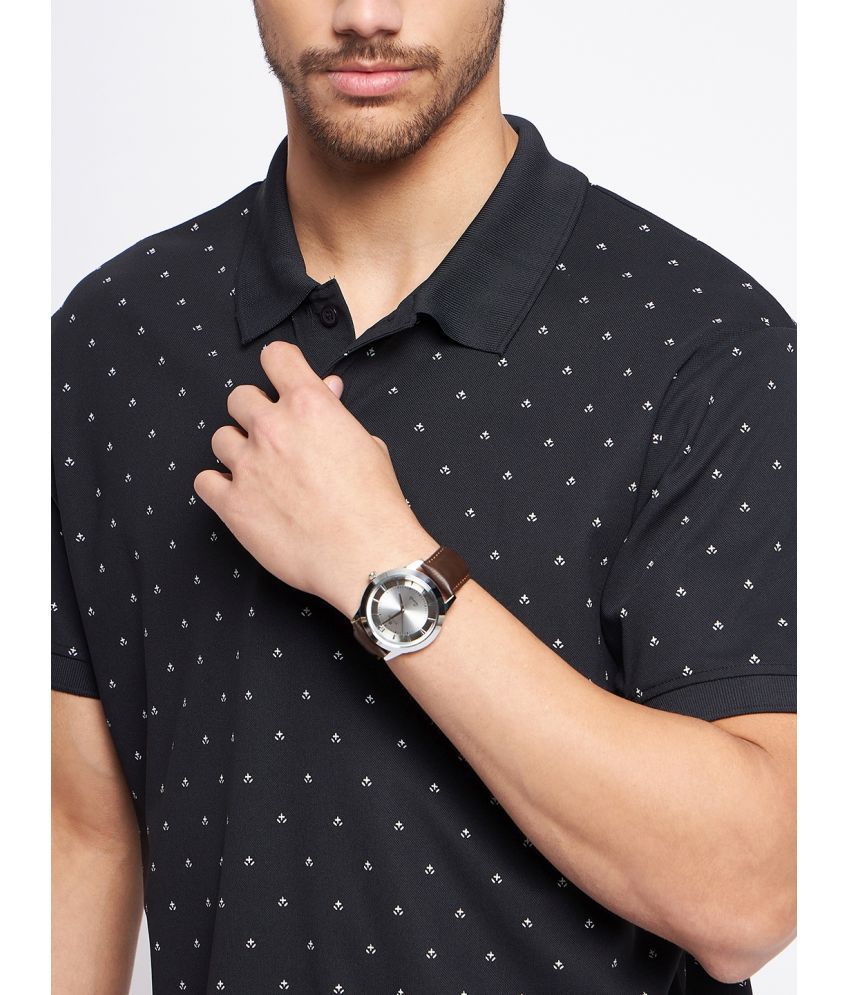     			MXN - Black Cotton Regular Fit Men's Polo T Shirt ( Pack of 1 )