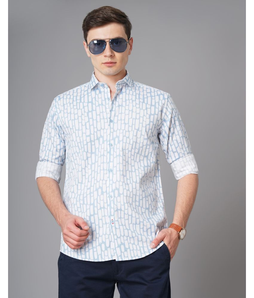     			Paul Street - Blue 100% Cotton Slim Fit Men's Casual Shirt ( Pack of 1 )