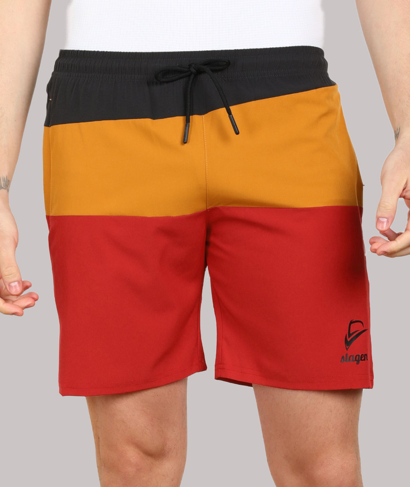     			SLAGEN - Multicolor Polyester Men's Running Shorts ( Pack of 1 )