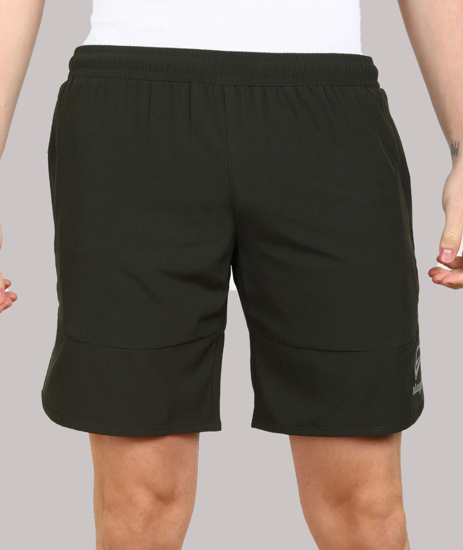     			SLAGEN - Olive Green Polyester Men's Running Shorts ( Pack of 1 )