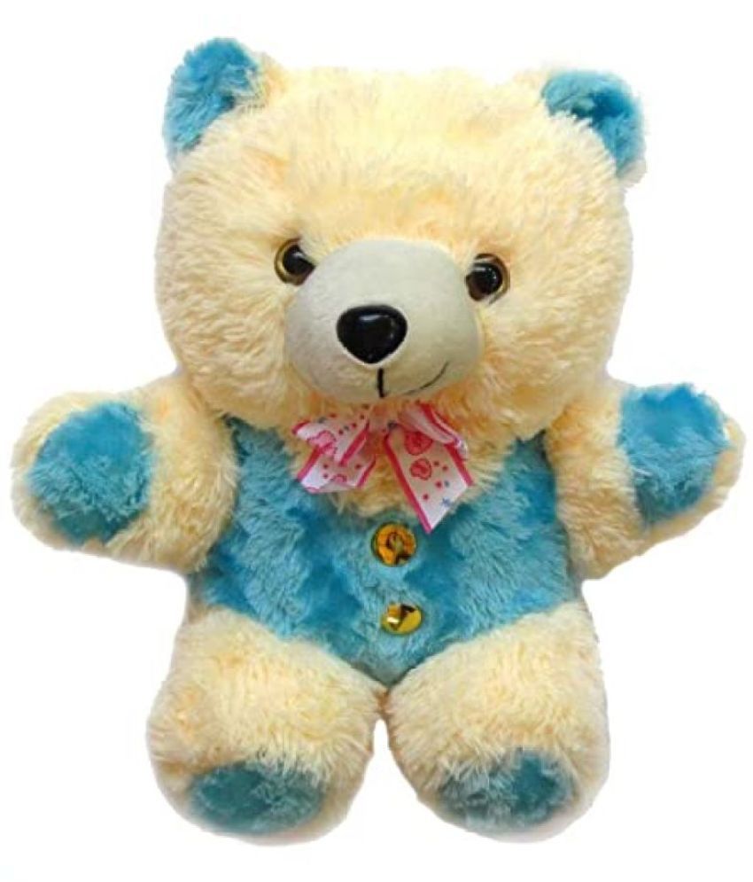     			Tickles Stuffed Soft Plush Toy Kids Birthday Teddy Blue (Blue/Cream) 30 cm