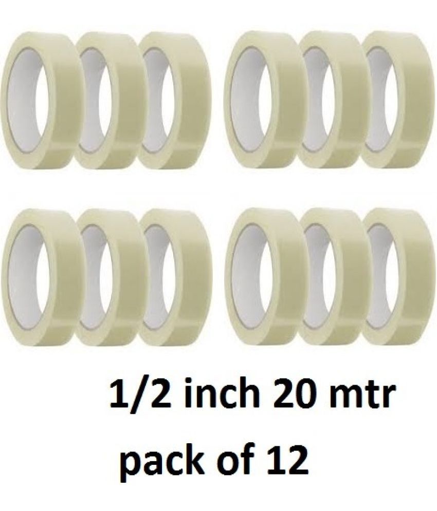     			Toss - Transparent Single Sided Cello Tape ( Pack of 12 )