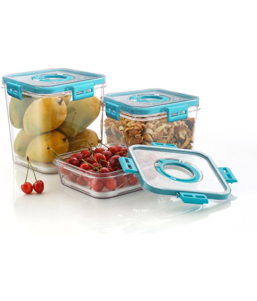     			Arni - Plastic Blue Food Container ( Set of 3 )