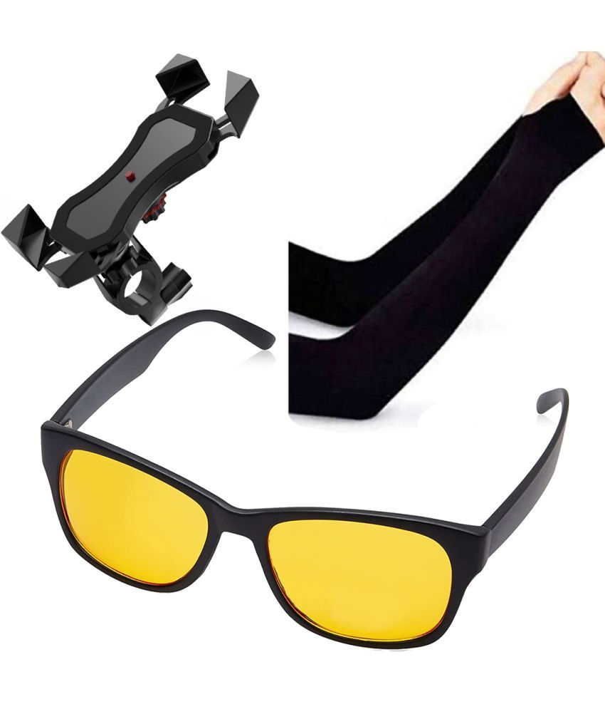     			Bentag combo of Arm sleeves, Night vision and bike mobile holder