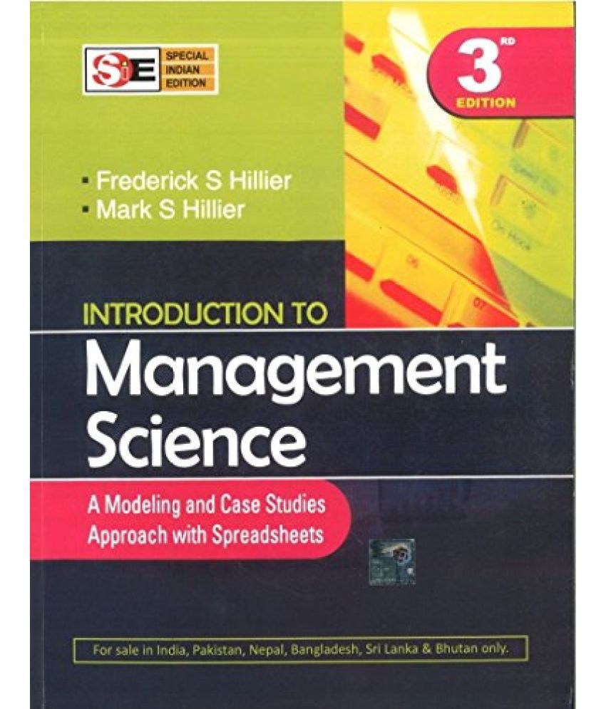     			Introdution To Management Science A Modeling & Case Studies Approach with Spreadsheets 3rd EditionWith CD,Year 2005