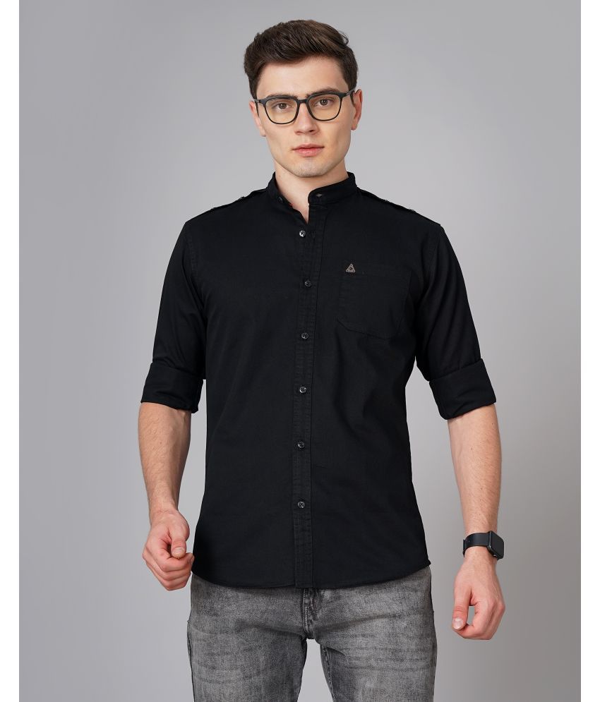     			K-LARA - Black 100% Cotton Slim Fit Men's Casual Shirt ( Pack of 1 )