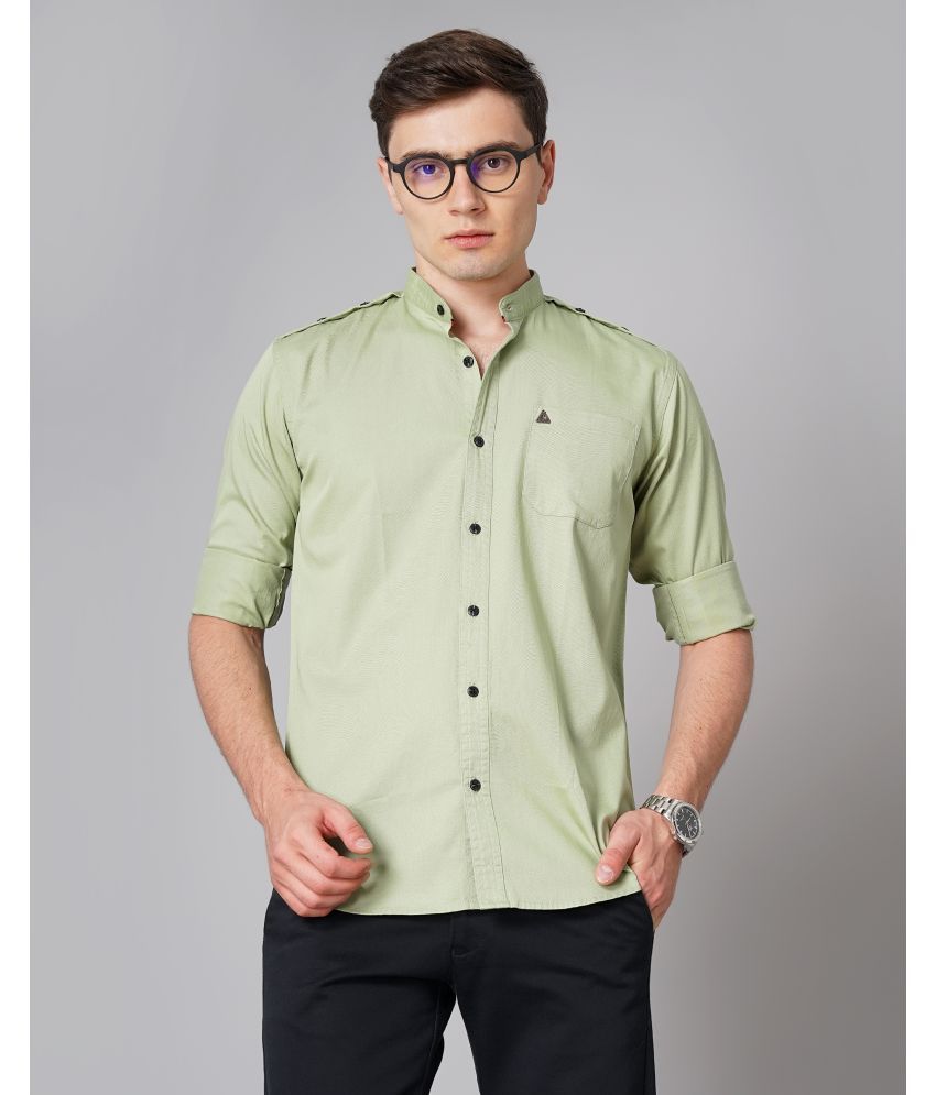     			K-LARA - Green 100% Cotton Slim Fit Men's Casual Shirt ( Pack of 1 )