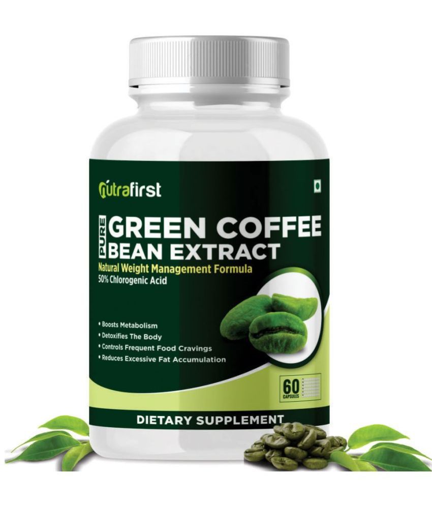     			Nutrafirst Green Coffee Bean Extract Capsules with 50% CGA for Weight Management in Men & Women - 60 Capsules (Pack of 1)