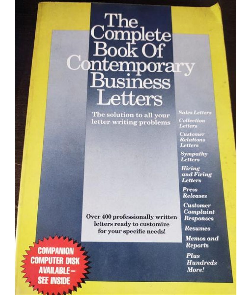     			The Complete Book of Conttemporary Business Letters ,Year 2012