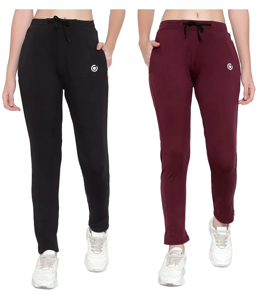 Diaz - Multi Color Polyester Women's Cycling Trackpants ( Pack of