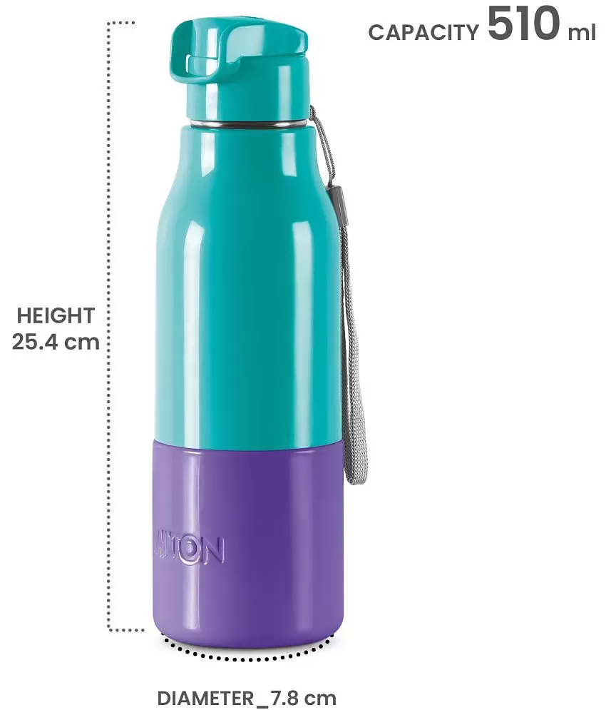 Milton Steel Convey 600 Insulated Inner Stainless Steel Water Bottle, 520  ml, Blue | Leak Proof | BPA Free | Hot or Cold for Hours | Office | Gym 