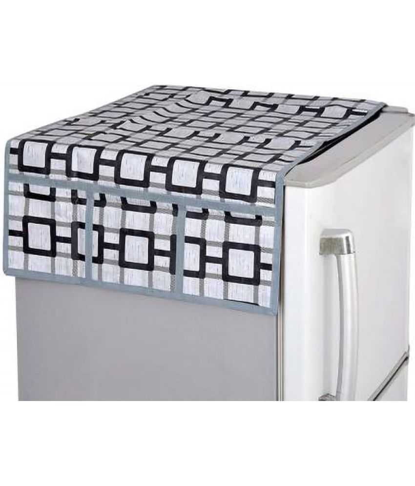     			HOMETALES Polyester Fridge Top Cover 55x97 Cm (Pack of 1) - White