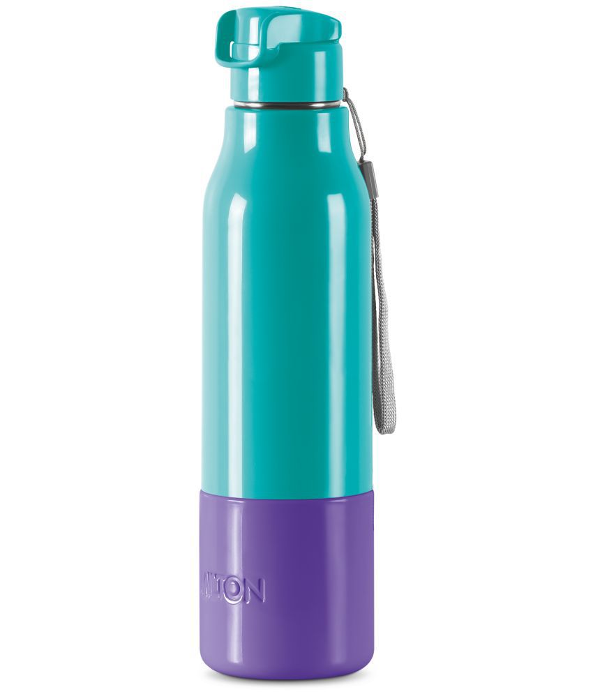     			Milton Steel Sprint 900 Insulated Inner Stainless Steel Water Bottle, 630 ml, Aqua Green | Hot or Cold | Easy Grip | Leak Proof |Kids School Bottle | Office | Gym | Hiking | Treking | Travel Bottle