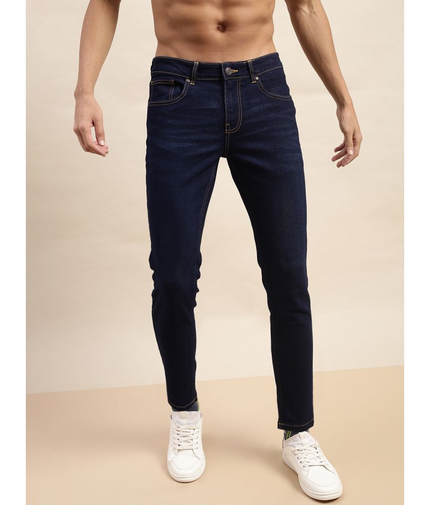 Veirdo - Dark Blue Denim Slim Fit Men's Jeans ( Pack of 1 )