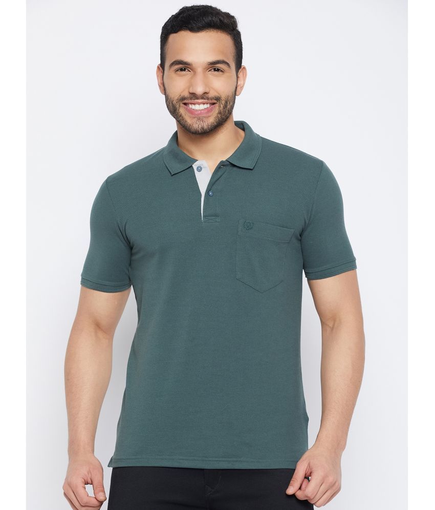     			Duke - Green Cotton Blend Regular Fit Men's Polo T Shirt ( Pack of 1 )