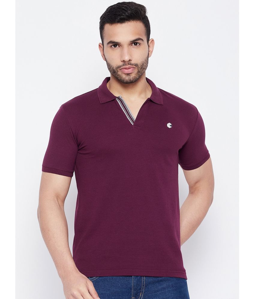     			Duke - Purple Cotton Blend Slim Fit Men's Polo T Shirt ( Pack of 1 )