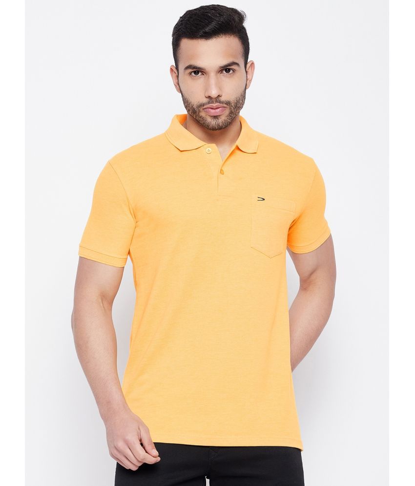     			Duke - Yellow Cotton Blend Regular Fit Men's Polo T Shirt ( Pack of 1 )