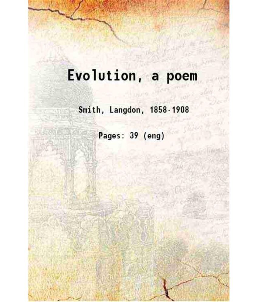     			Evolution, a poem 1911 [Hardcover]