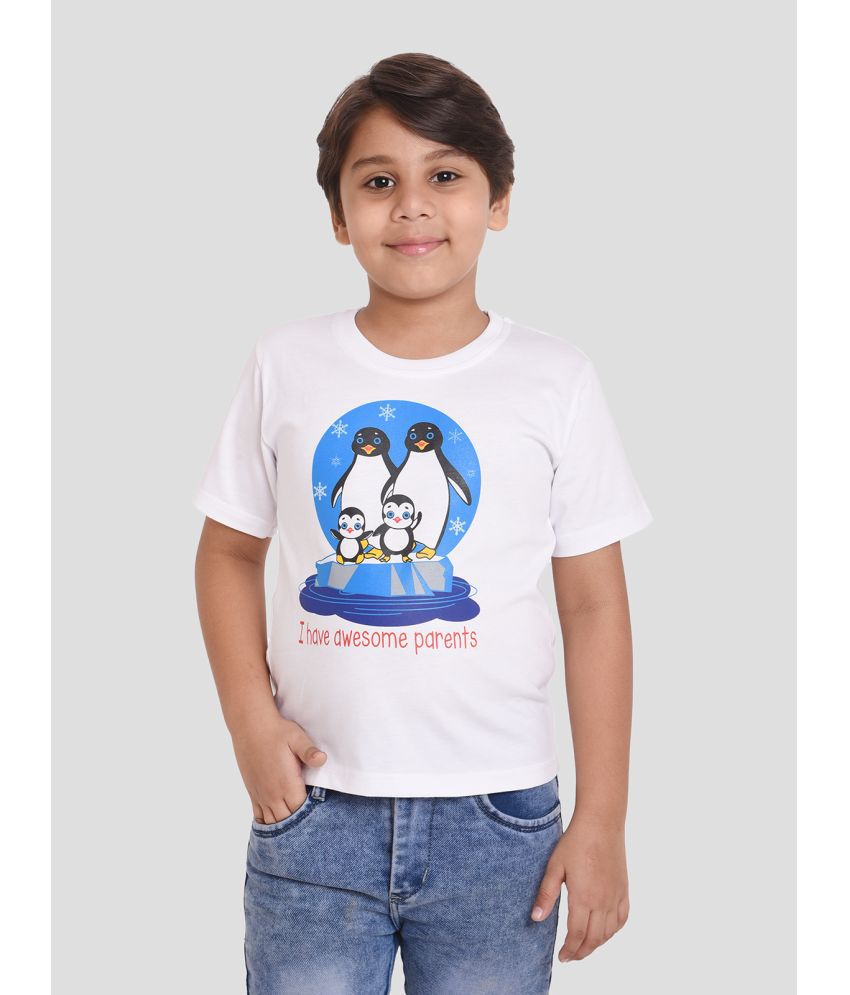     			Neo Garments - White Cotton Boy's T-Shirt ( Pack of 1 )