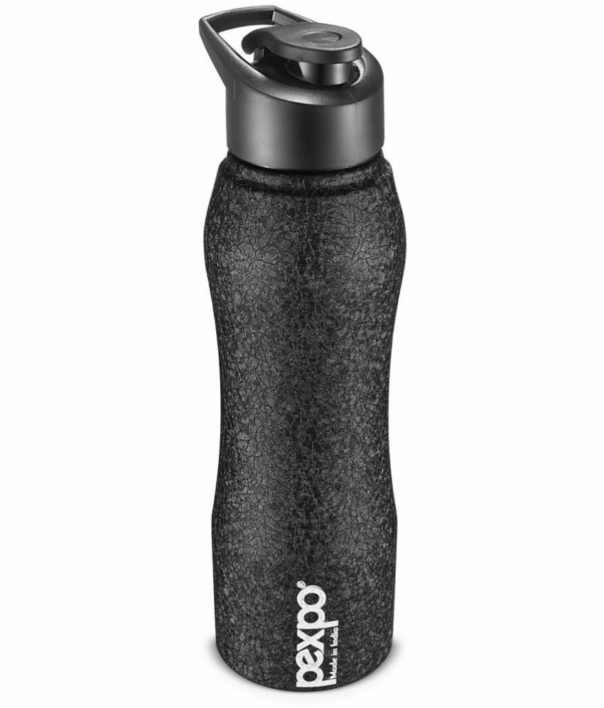     			PEXPO 750 ml Stainless Steel Sports Water Bottle (Set of 1, Black, Bistro)
